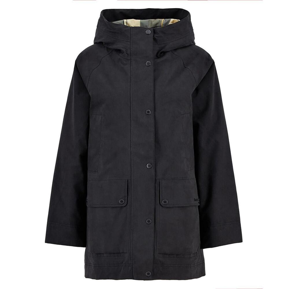 NEW Barbour Winter Beadnell Jacket in black Size 14 #WAX324